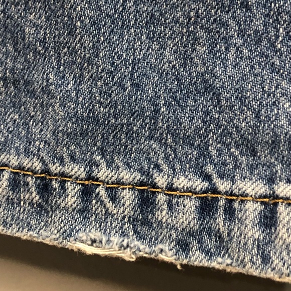 Stradivarius Super Wide Leg Blue Denim Grunge Skater Hippie Slouchy Jeans - Picture 8 of 13